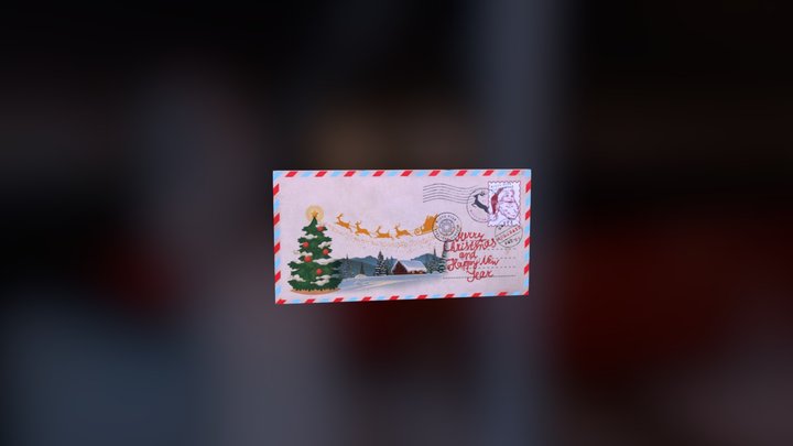 Letter for Santa 3D Model