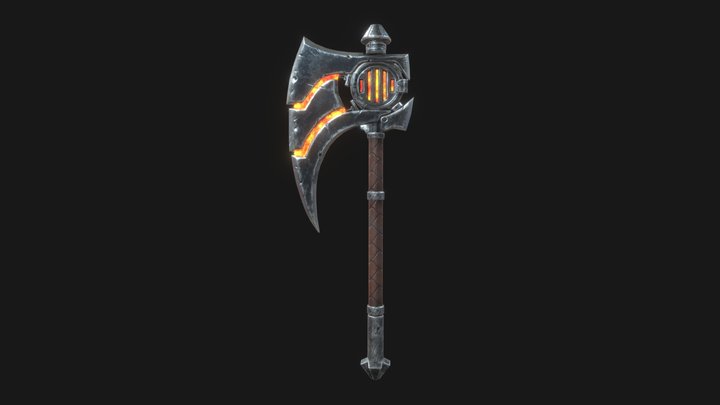 Forge Axe 3D Model