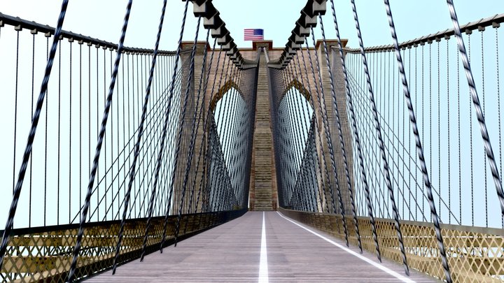 Brooklyn Bridge 3D Model