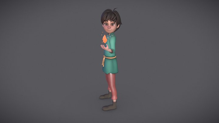 young mage 3D Model