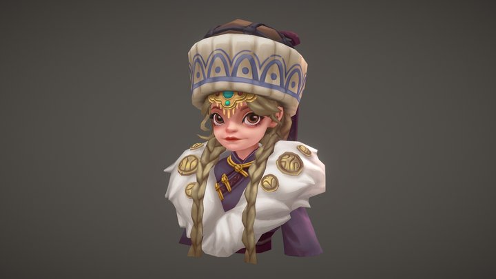 部落 Mönkhtsetseg 3D Model