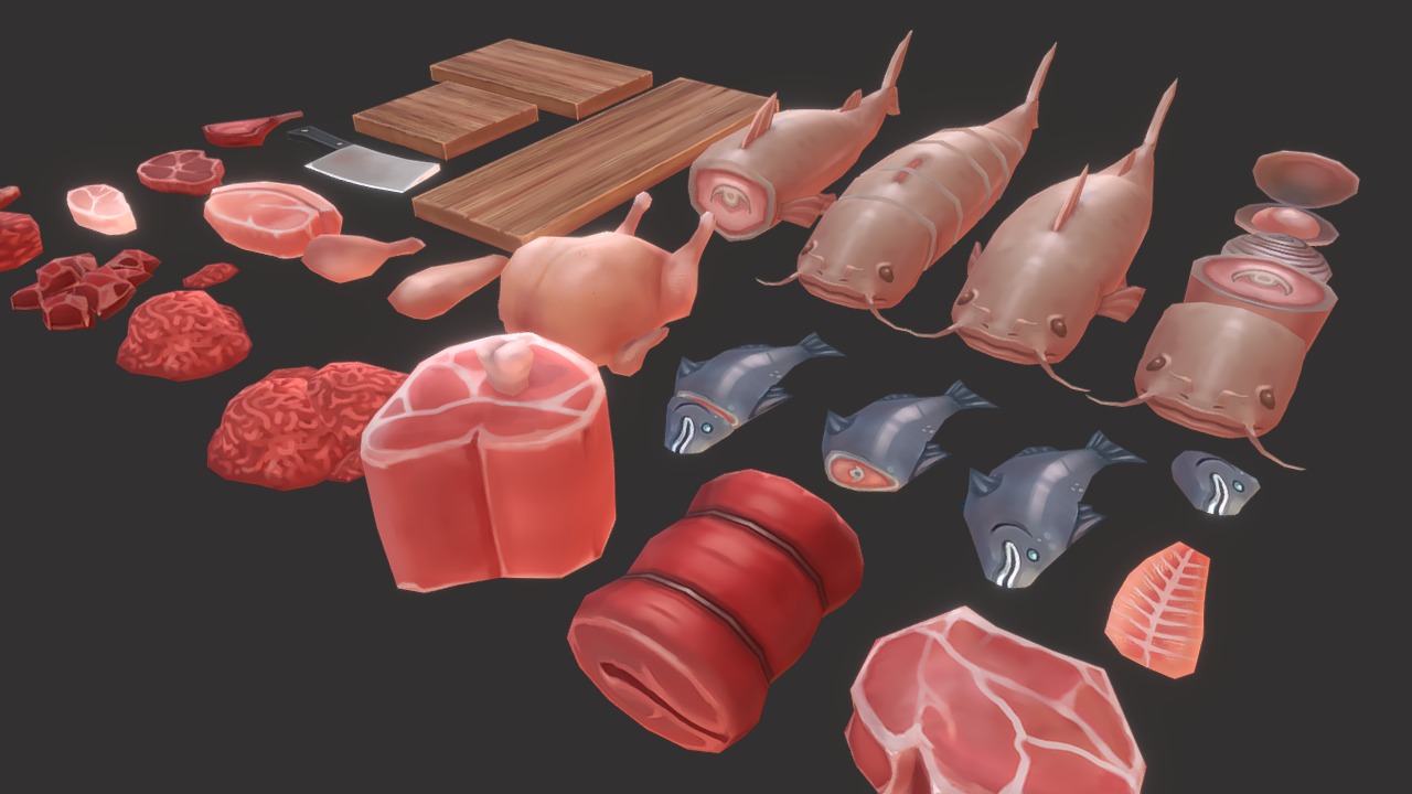 3D model Meat Pack - This is a 3D model of the Meat Pack. The 3D model is about background pattern.