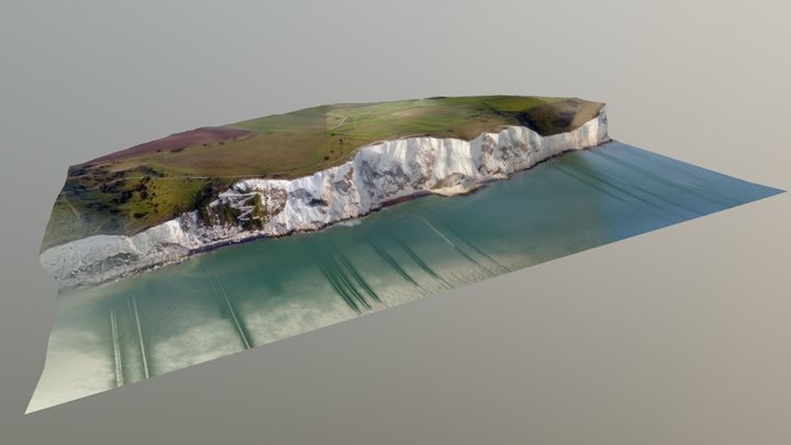 White Cliffs of Dover 3D Model