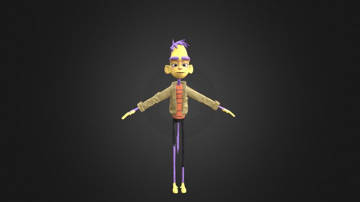 Monkey Character Model 3D Model