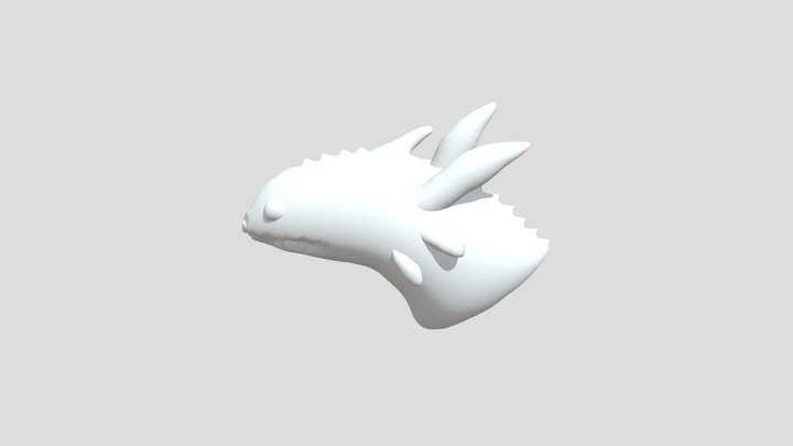Toothless Dragon Head 3D model 3D Model