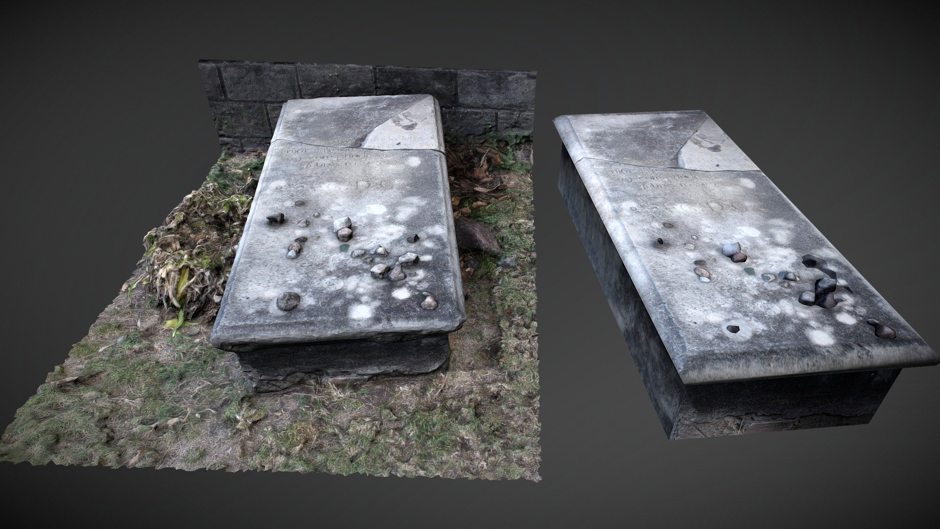 Grave from Charlestown Jewish Cemetery