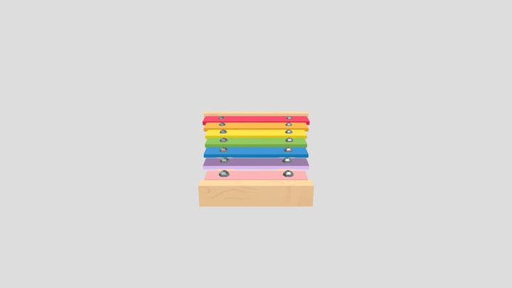Xylophone 3D Model