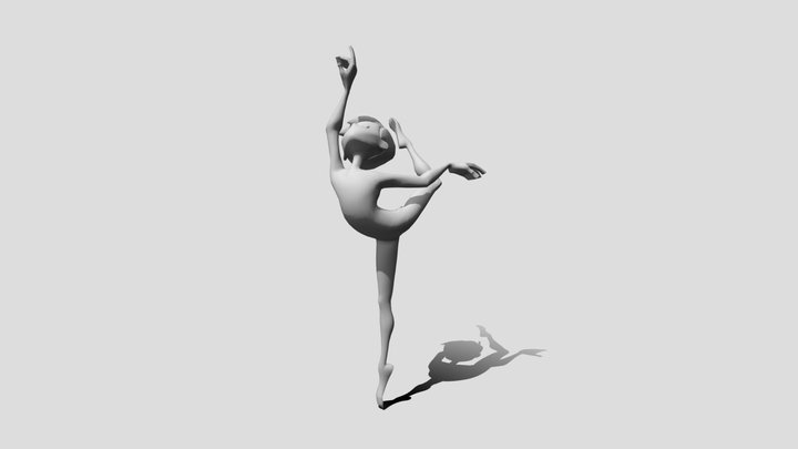 Ballet Pose 1 3D Model