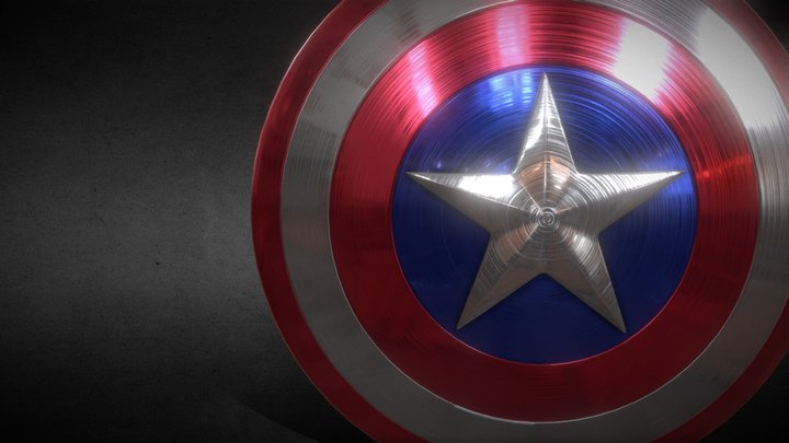 Marvel's Captain America Shield 3D Model