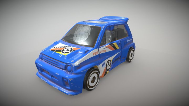 Honda City Turbo ( Hot Wheels ) 3D Model
