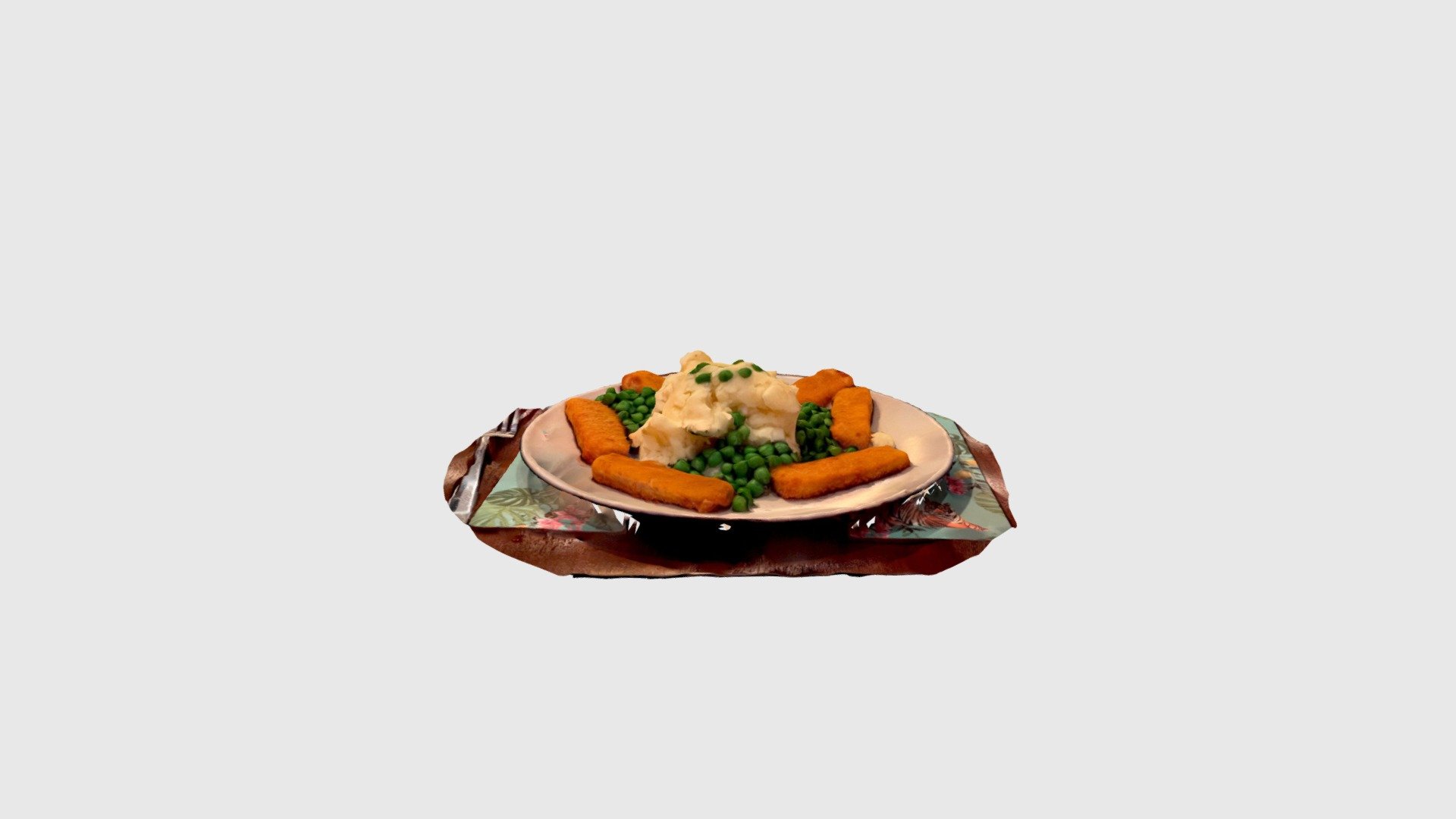 Fish fingers and peas