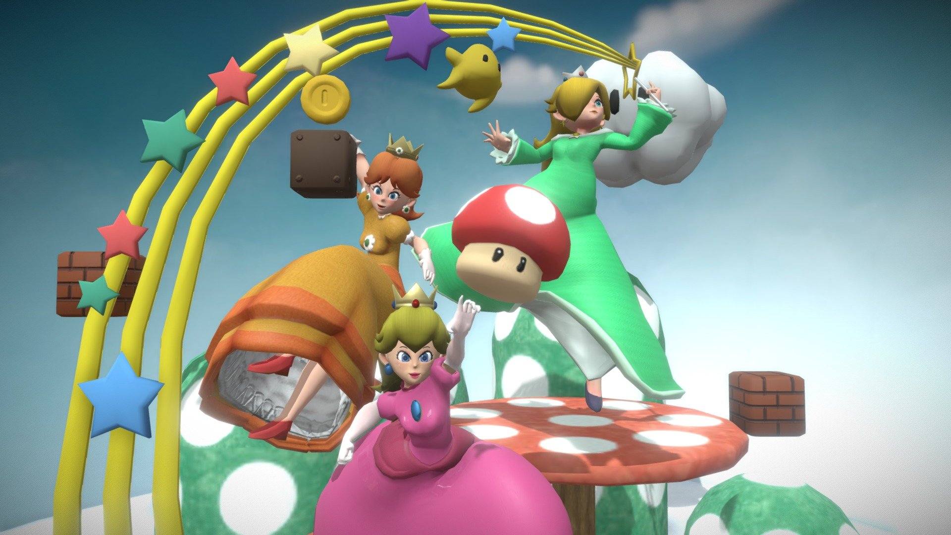 Princess at sky stage