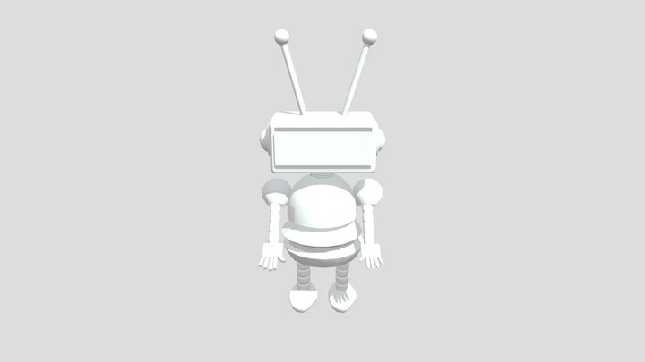 Cartoon Robot 3D Model 3D Model