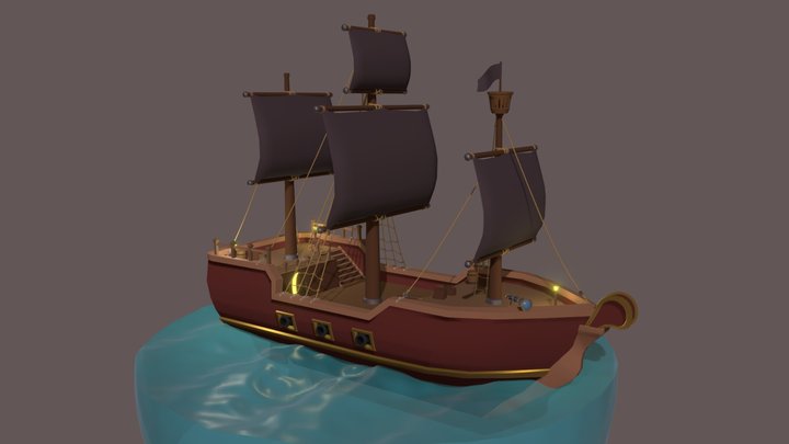 sailship xyz homework details 1 3D Model