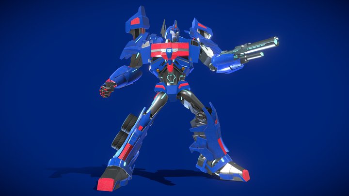 Ultra Magnus Transformers Prime Rig 3D Model
