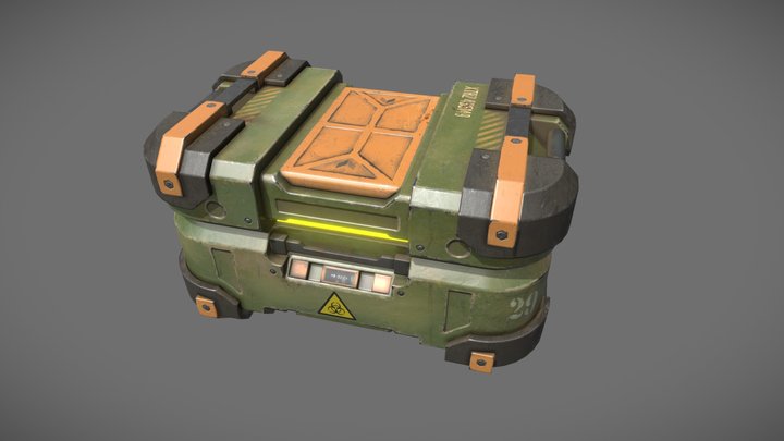 Sci-fi box 3D Model