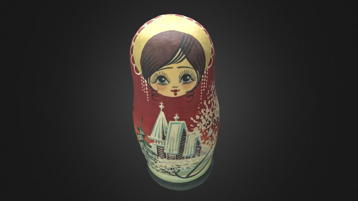 Russian Nesting Doll (Matryoshka doll) 3D Model