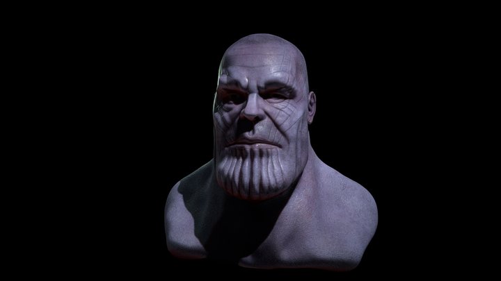 Thanos 3D Head 3D Model