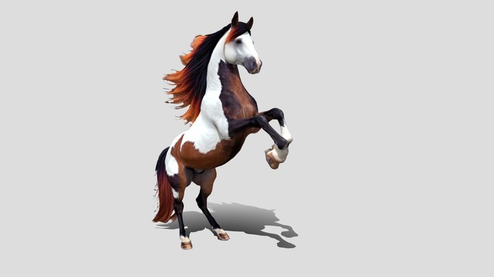 Low poly Horse 3d model free