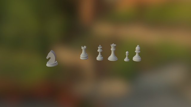 Chess Set ALL FINISHED 3D Model