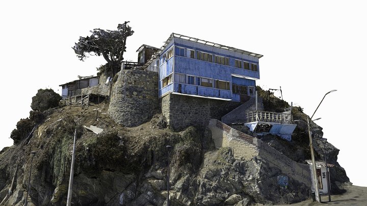 Casa Rompe Olas, Cartagena, Chile 3D Model
