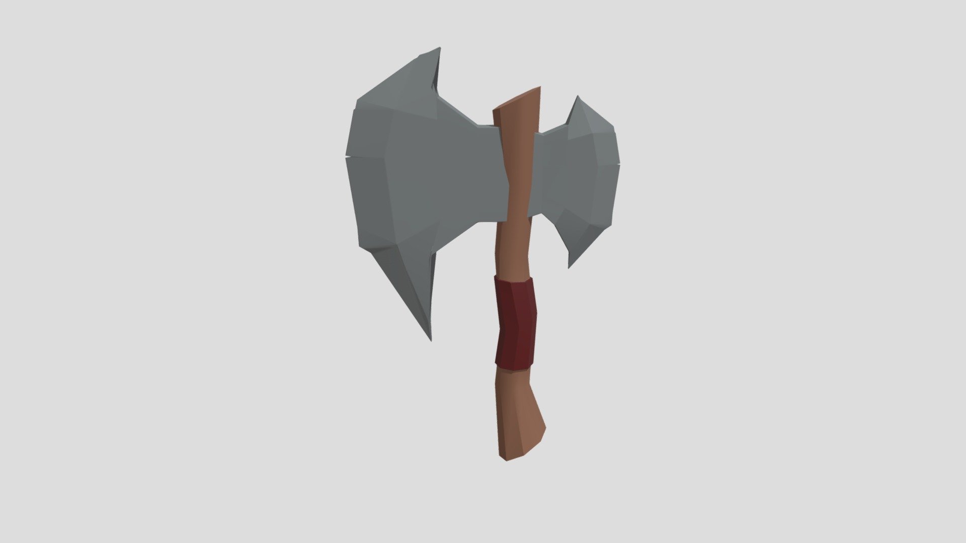 Low Poly Stylized Axe