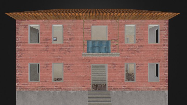 PUBG Mobile House 3D Model