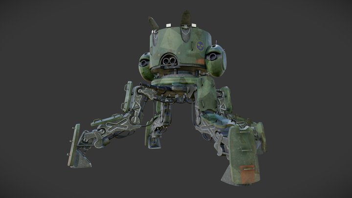 Military Walker 3D Model