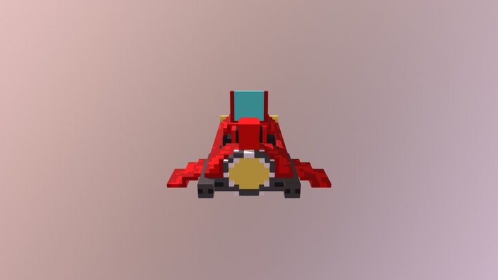 Red Race Hover 3D Model