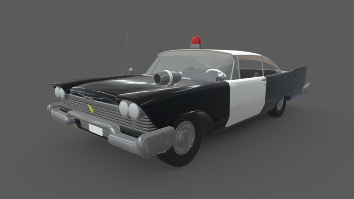 Plymouth Fury 1958 "Special version" (draft) 3D Model