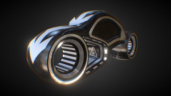 Sci-Fi Motocycle 3D Model