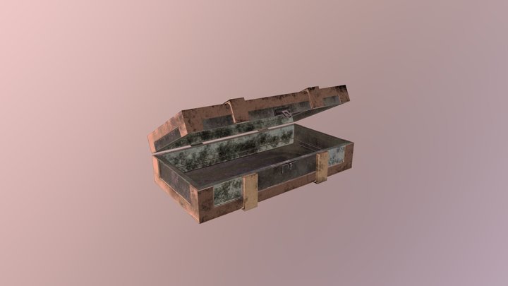 Old Empty Weapons Chest 3D Model
