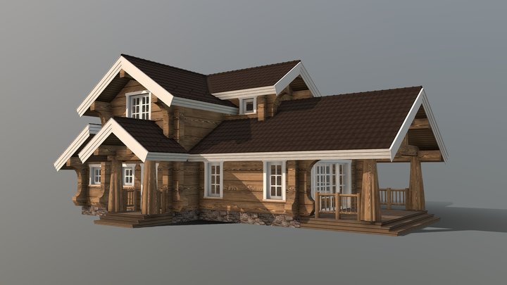 Дом (Лафет) 3D Model