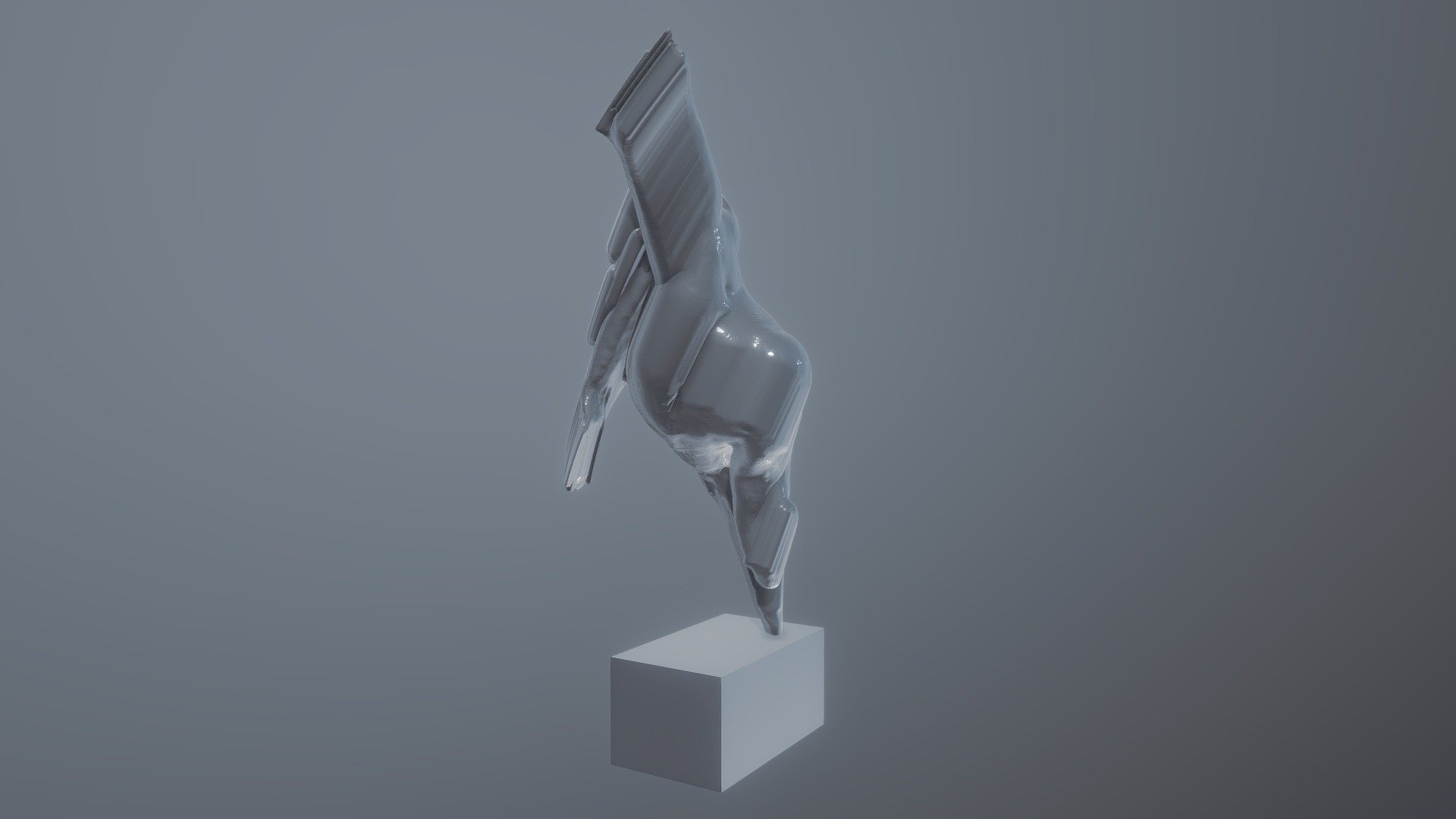 Gravity 2 x 2. Lying Figurine - XARS Hyperobjekt