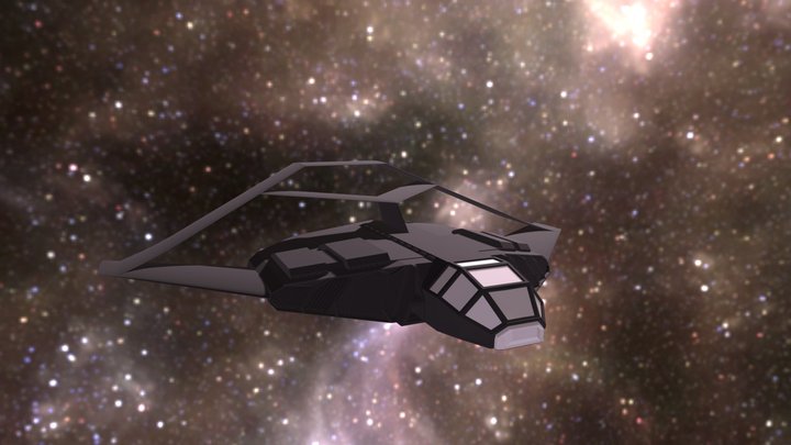 Sci Fi Plane 3D Model