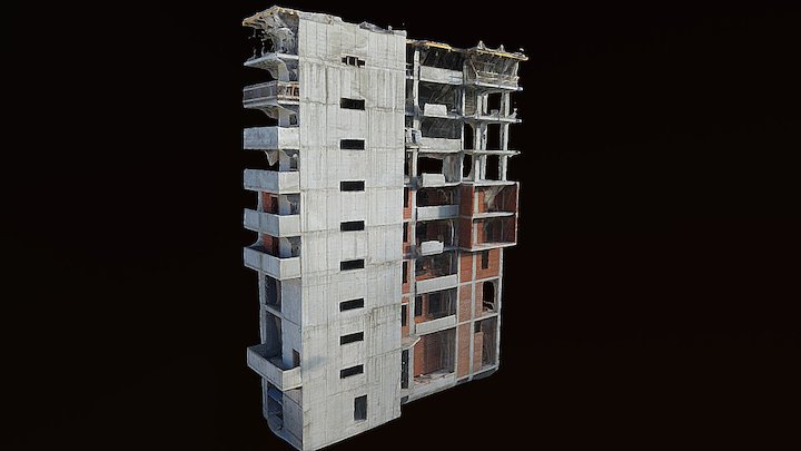 Yunost_bldng1_West 3D Model