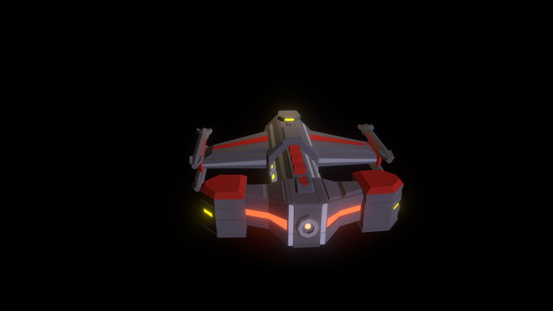 Lowpoly Battlecruiser