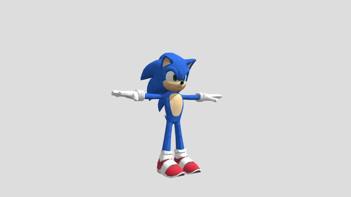 Teen Sonic (Sonic Dash) 3D Model