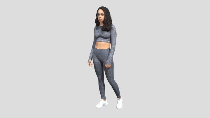 Monochrome Activewear Look – Modelo 3D gratuito STL