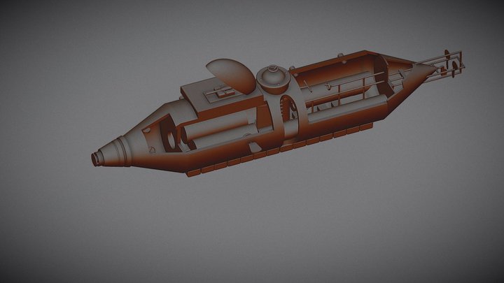 Model of the Flach Submarine 3D Model
