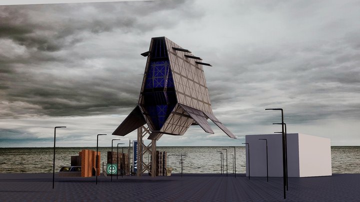 Sci-Fi Plane I made for a render – Modèle 3D gratuit STL