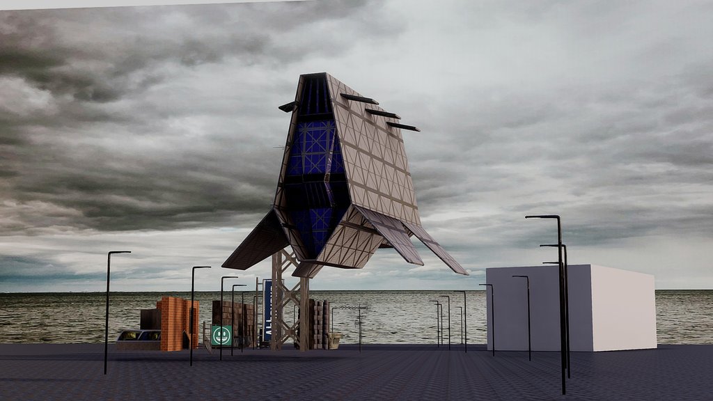 Sci-Fi Plane I made for a render