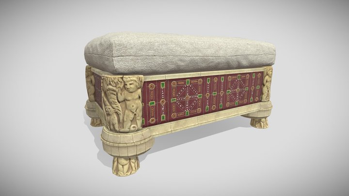 Grecian Footrest 3D Model