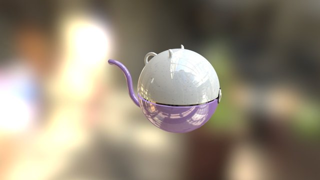 Mewtwo PokeBall 3D Model