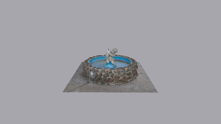 Fuente del parque 3D Model