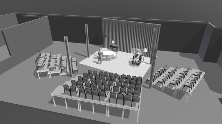 The Curtain Ffds 2019v7-3DS 3D Model
