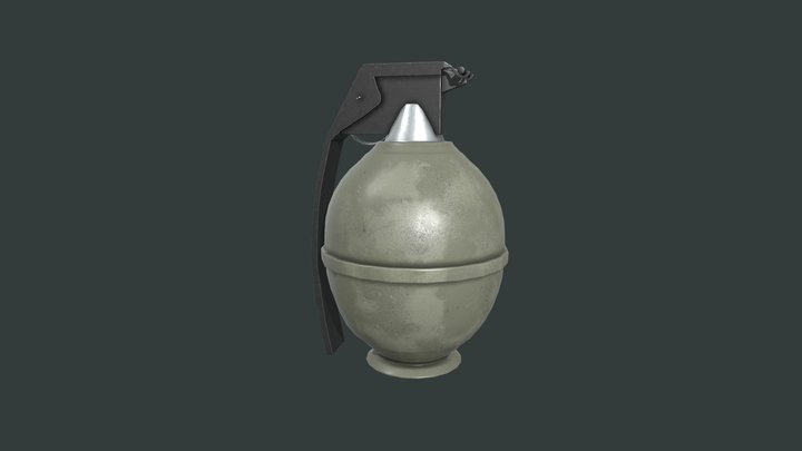 Granade lowpoly model 3D Model