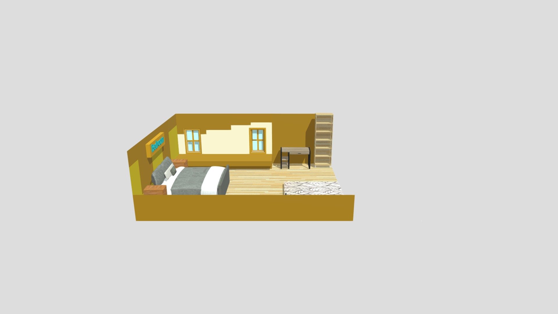 Bedroom Download Free 3d Model By Ethanhyw11 [bcf0276] Sketchfab