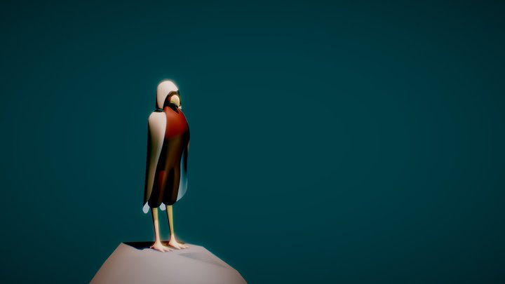 Eagle on a rock 3D Model