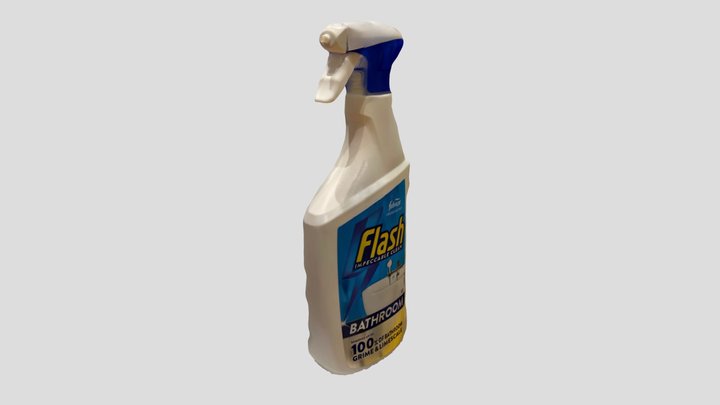 Flash bleach bathroom cleaning spray 3D Model